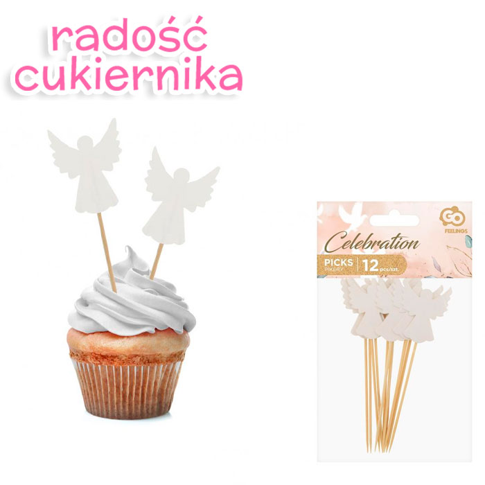 Pikery Aniołki, 12 szt. 
