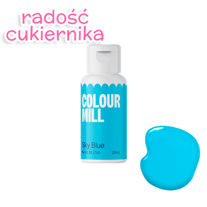 картинка Barwnik spożywczy olejowy Colour Mill niebieski Sky Blue, 20 ml  