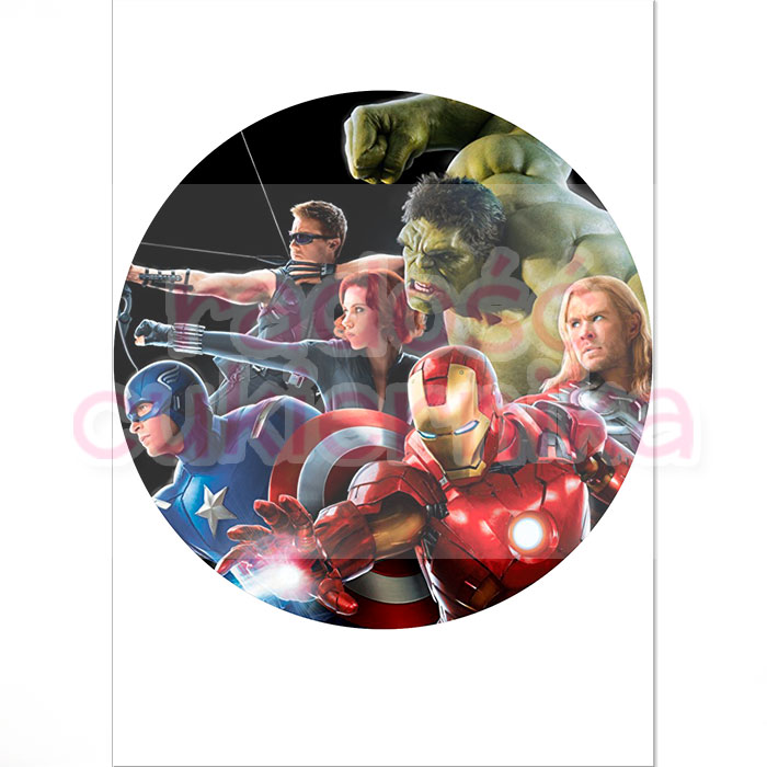Opłatek na tort "Avengers №1"  