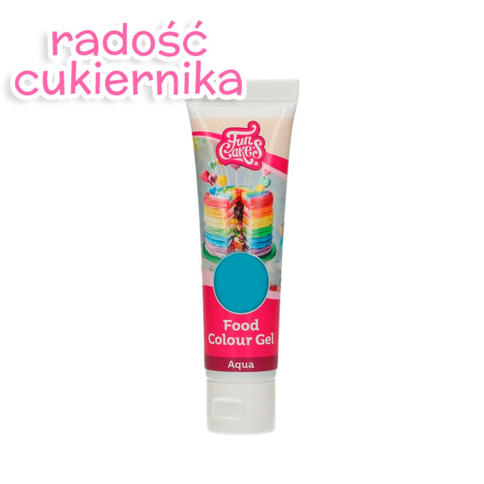 Barwnik w żelu Fun Cakes, tubka 30 g, niebieski    