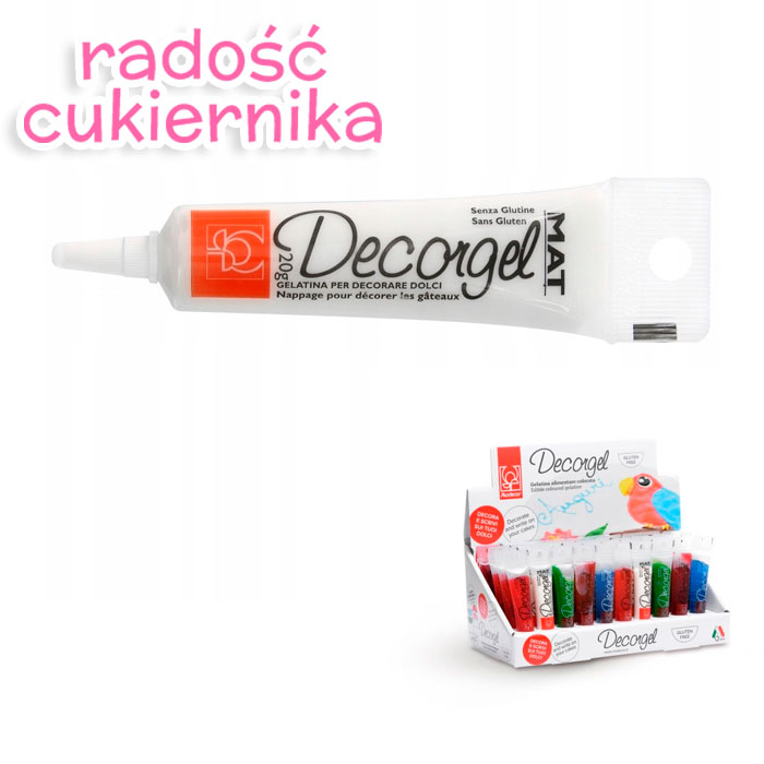 картинка Pisak żelowy Decorgel biały 20g Modecor 