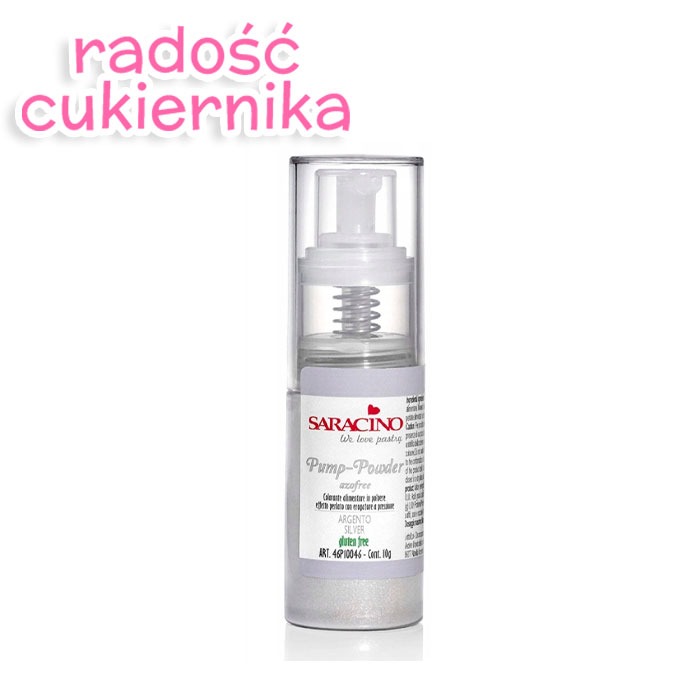 Barwnik w sprayu srebrny Saracino 10 g