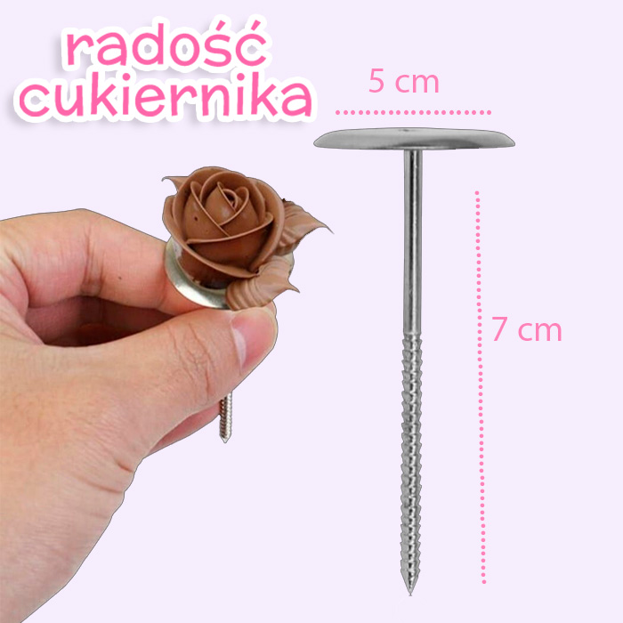 Metalowy gwóźdź, 5 cm 