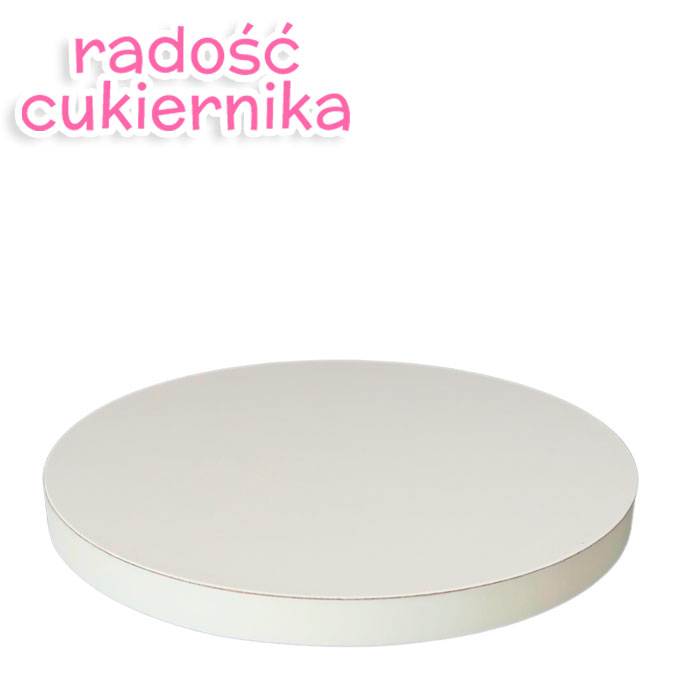  Podkład cukierniczy pod tort styrodurowy sr. 28 cm biały 