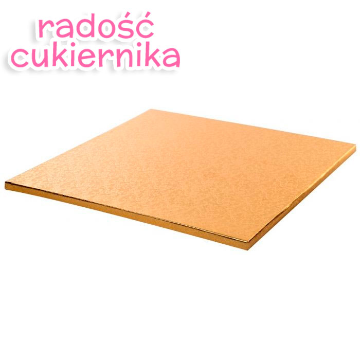  Podkład pod tort Modecor gruby złoty 35 x 35 cm, 1szt 