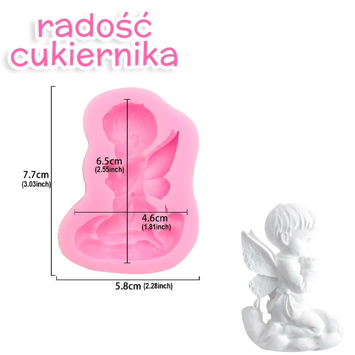 Forma silikonowa "Anioł" 6,5 cm 
