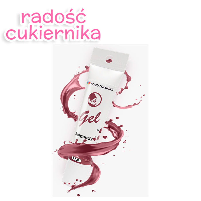 Barwnik spożywczy gel w tubce Food Colours burgundy, 30 g 