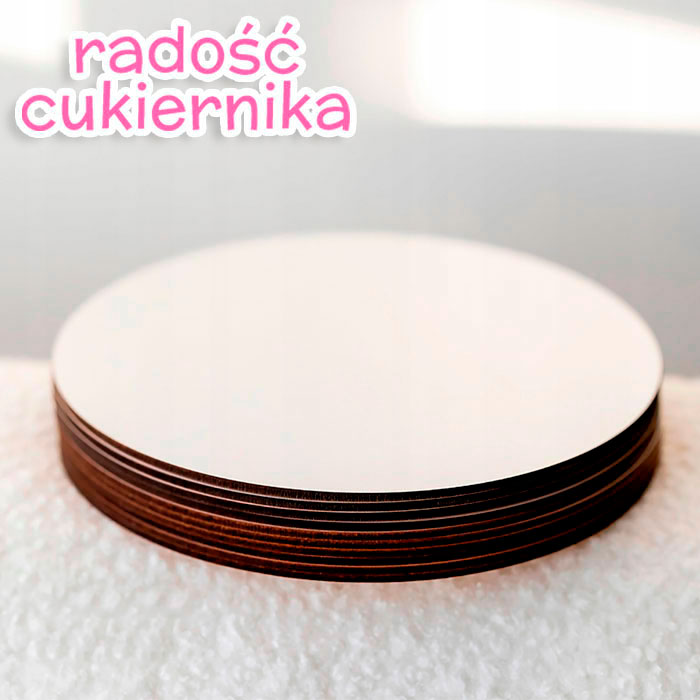  Podkład MDF do tortu 18 cm, 1szt 