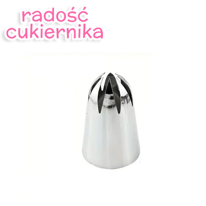 Tylka stal nierdzewna do kremu Zamknięta gwiazda 5 cm 