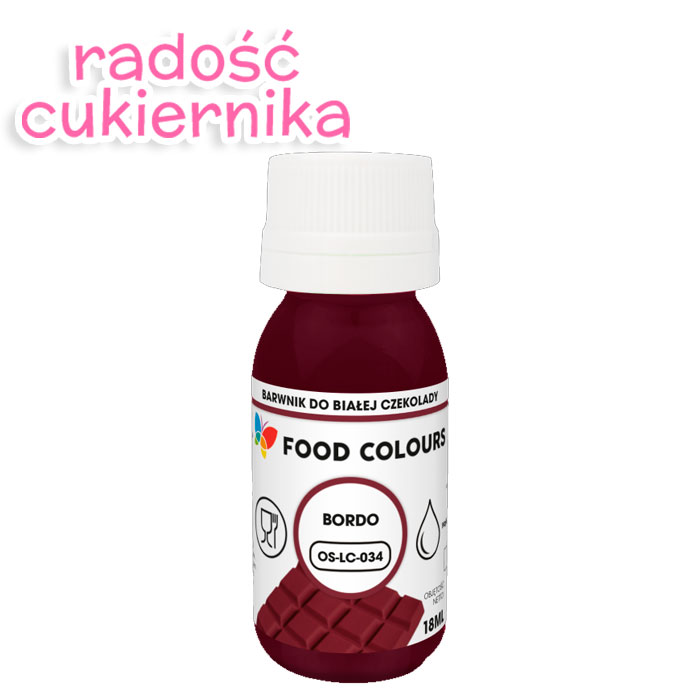 картинка Barwnik do czekolady 18 ml "Food Colours", bordowy  