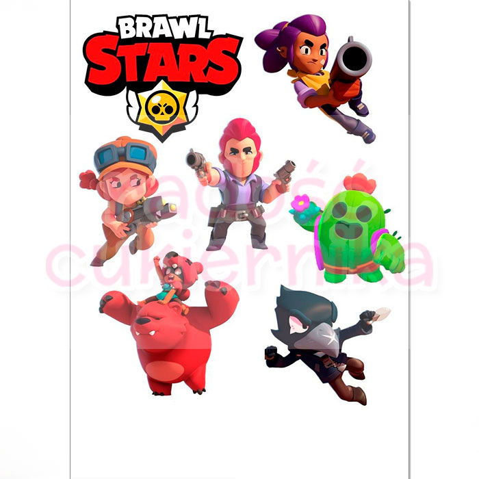 Opłatek na tort "Brawl Stars №2"  