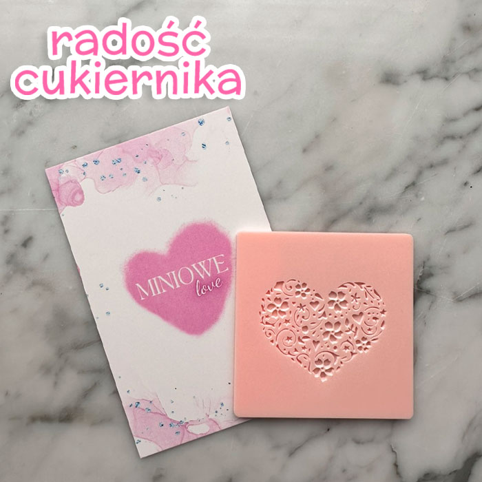 Dekoracyjny stempel Serduszko 5 x 4 cm 