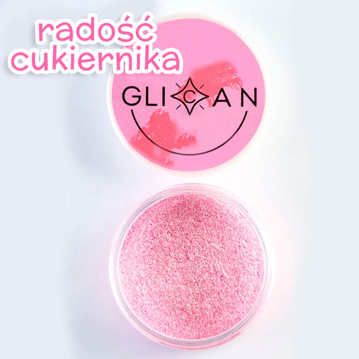 Gęsty kanduryn Glikan różowa perła, 10 g