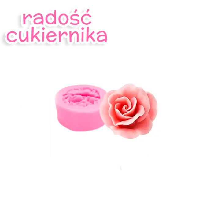 Forma silikonowa Róża, 4,5 cm 