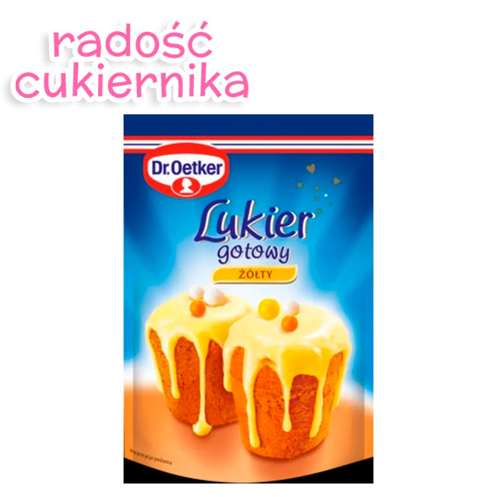 Lukier gotowy żółty Dr. Oetker, 100 g 