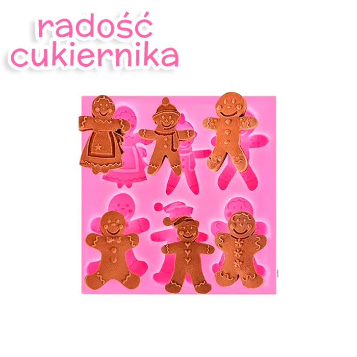 Forma silikonowa "Piernikowi ludzie"  