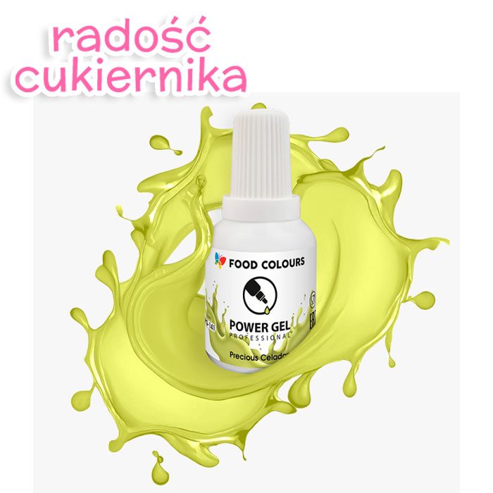 Barwnik w żelu Food Colours Power Gel 20 g, pistacjowy 