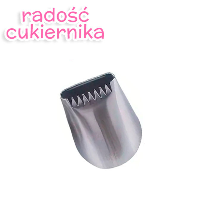 Tylka końcówka stal nierdzewna do kremu  № 6 4 cm 