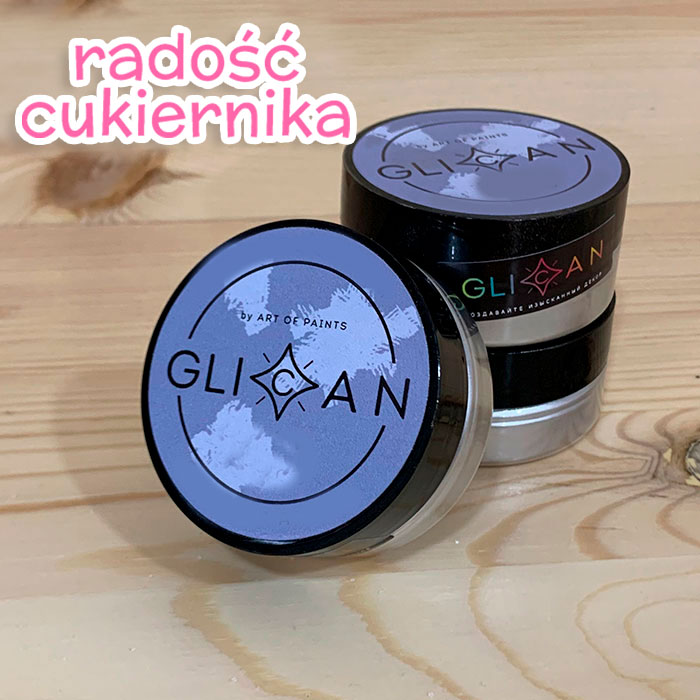 Gęsty kanduryn Glikan ciemne srebro, 10 g