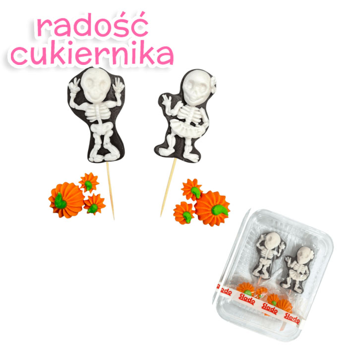 Zestaw figurek cukrowych Halloween 8 szt 