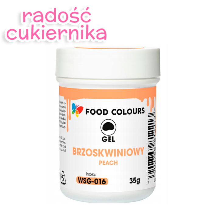 Barwnik w żelu Food Colours Power Gel 35 g, brzoskwiniowy 