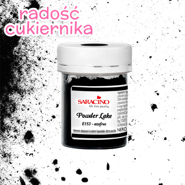 Barwnik spożywczy jadalny w proszku czarny Saracino 5 g 