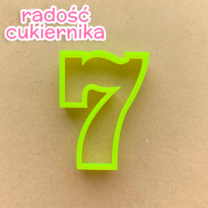 Foremka do piernika numer "7", 8 cm 