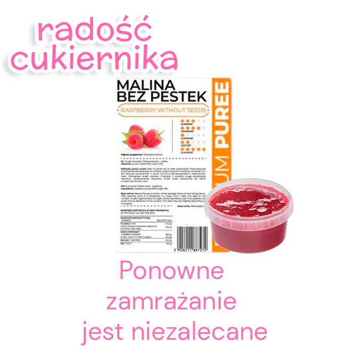 Puree Zamrożone Premium Malina "Menii", 250 g 