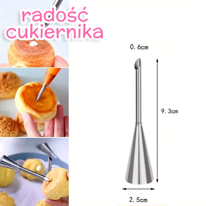 Tylka stal nierdzewna do napełniania,9,3 cm 