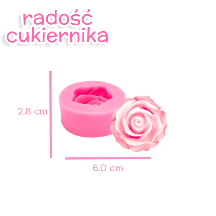 Forma silikonowa "Różyczka",2,8 x 6,0 cm 