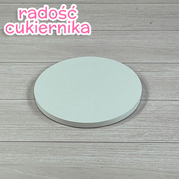  Podkład biały D300 mm h12 mm okrągły, 1 szt 