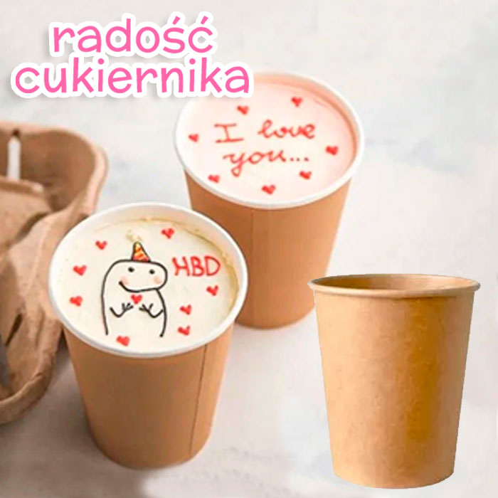 Kubek papierowy kraft, 250ml 