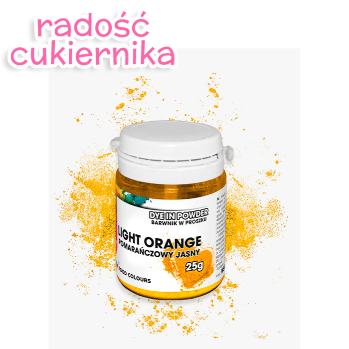 Barwnik wodnorozpuszczalne w proszku Food Colours, 25 g, pomarańczowy 