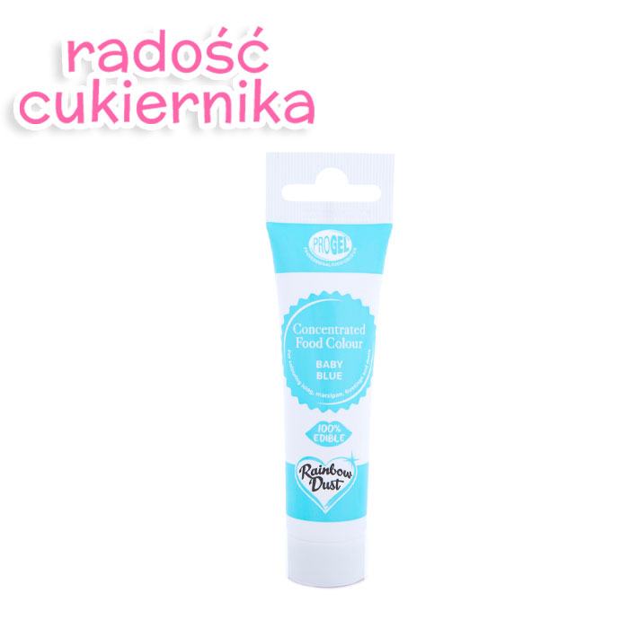 Barwnik spożywczy w żelu ProGel Rainbow Dust baby blue, 25 g 