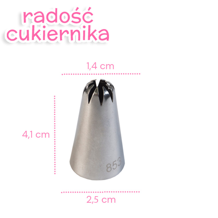 Tylka stal nierdzewna №853, 4,1 cm 