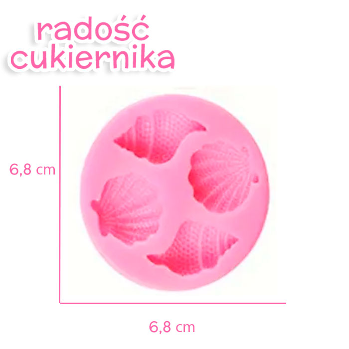 Forma silikonowa "Morze", d-6,8 cm 