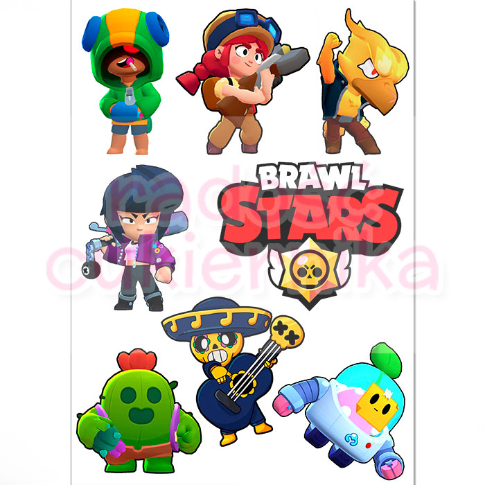 Opłatek na tort "Brawl Stars №1"  