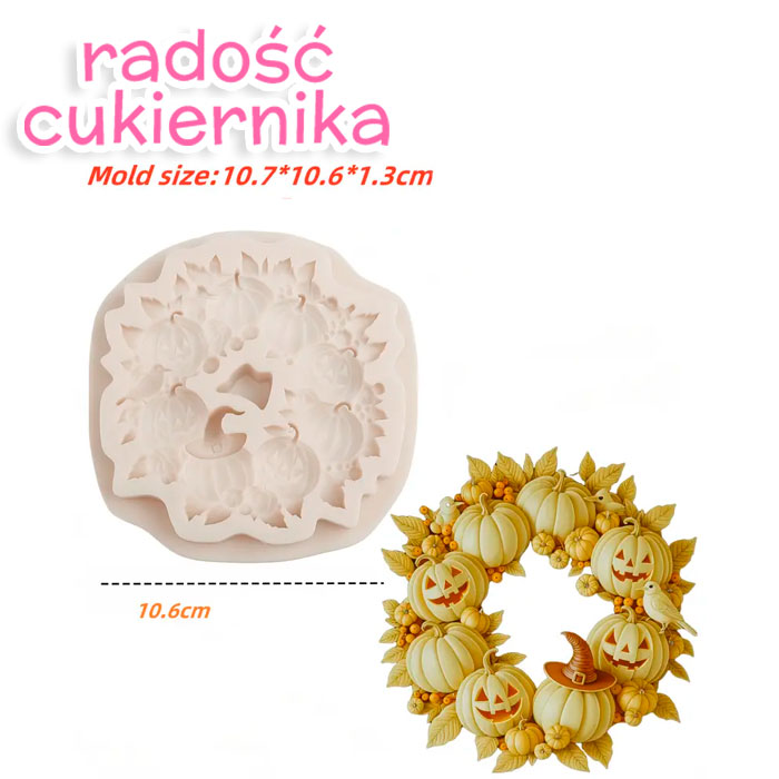 Forma silikonowa Okrąg Halloween 10,6 cm 