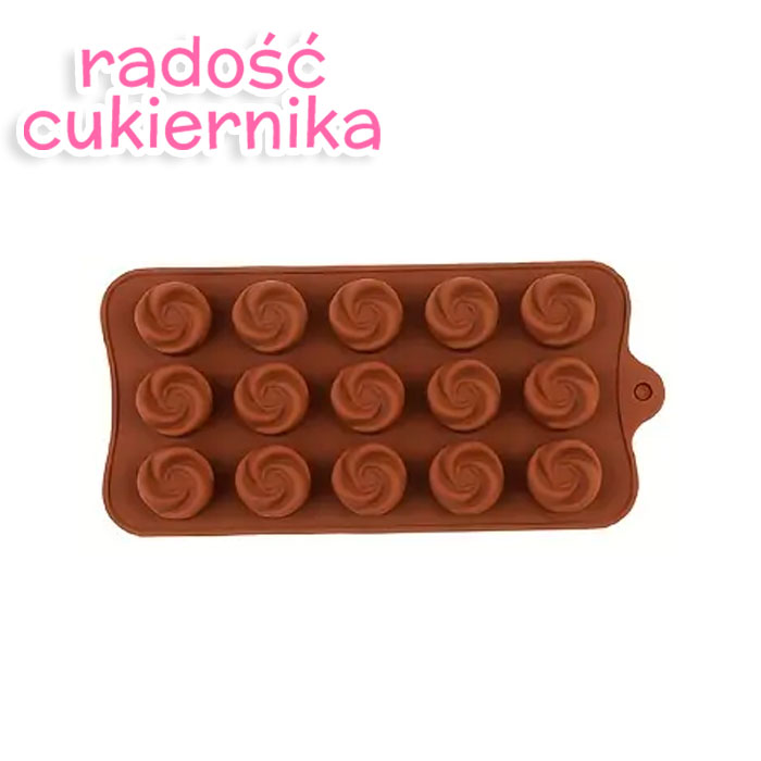 картинка Forma silikonowa Zawijasy 15 gniazd от магазина ЯРада