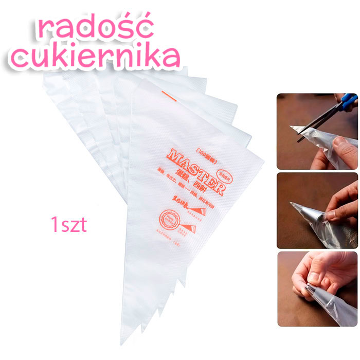 Rękaw cukierniczy jednorazowy 24 cm, 1 szt 