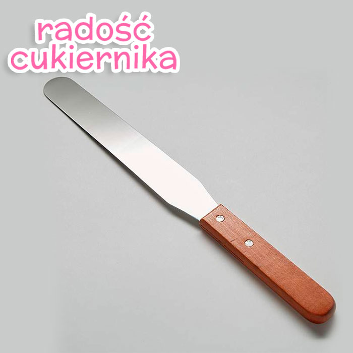 Szpatułka kątowa z drewnianym uchwytem,26 cm 