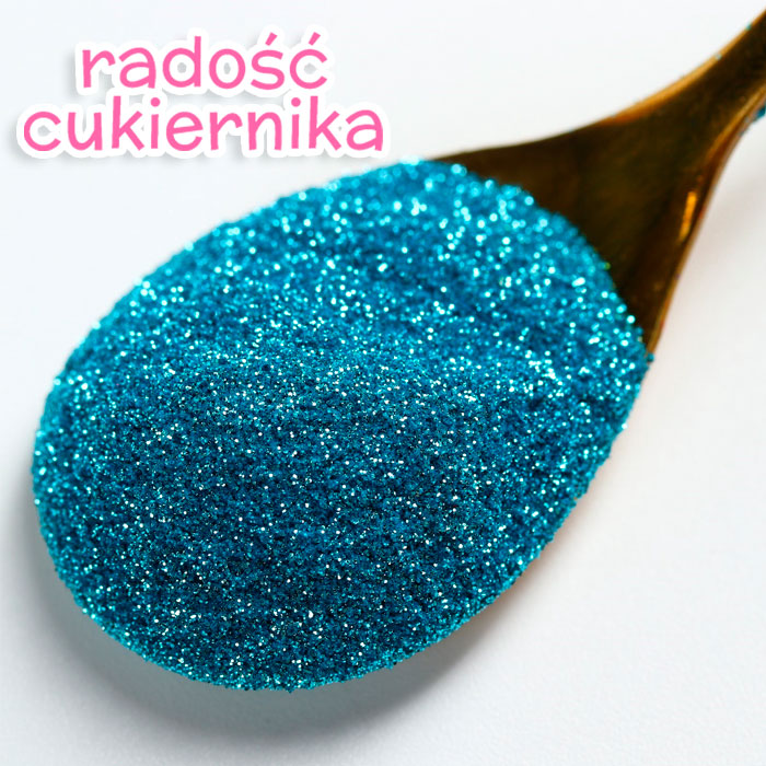 Jadalny brokat drobnej frakcji, niebieski, 5 g