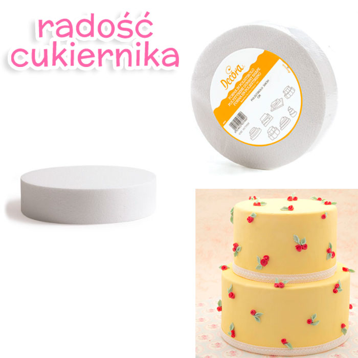  Atrapa Decora tortu okrągła 35 cm wys. 7,5 cm 