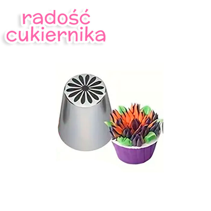 Tylka końcówka Kwiat №1, 4x3x2 cm 