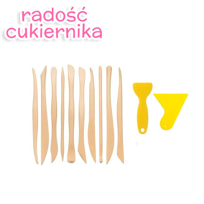 Zestaw narzędzi do dekorowania, 12 sztuk 
