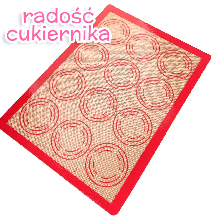 Mata silikonowa wzmocniona Macarons, 30 x 40 cm 