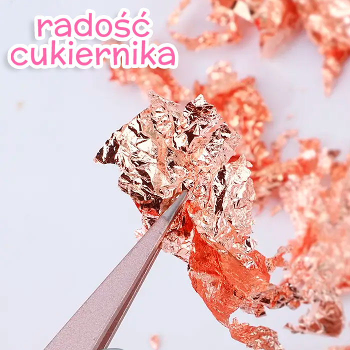Płatki różowe złoto, 2 g 