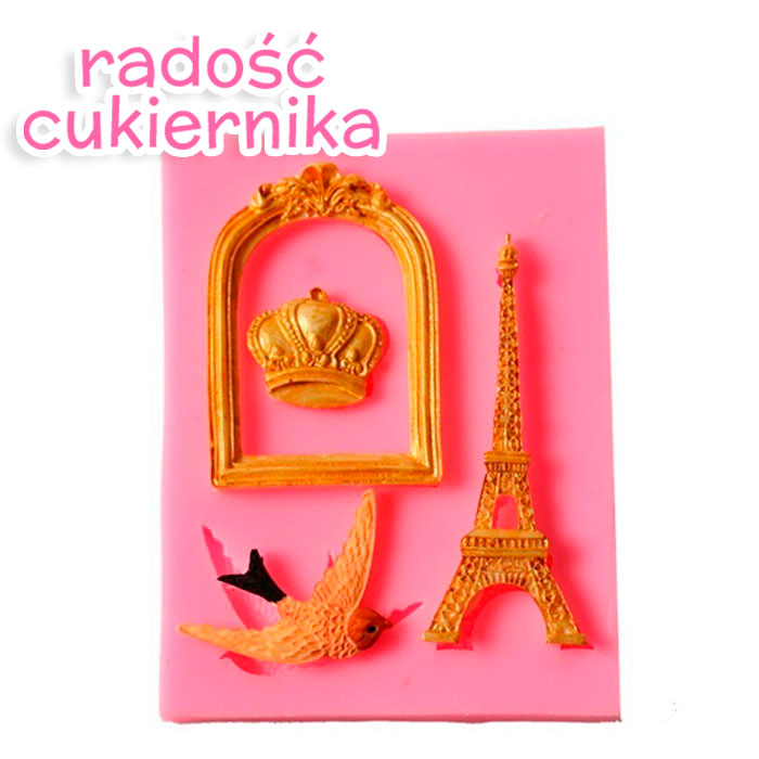 Silikonowa forma Paryż, 10,5 × 8,5 cm 