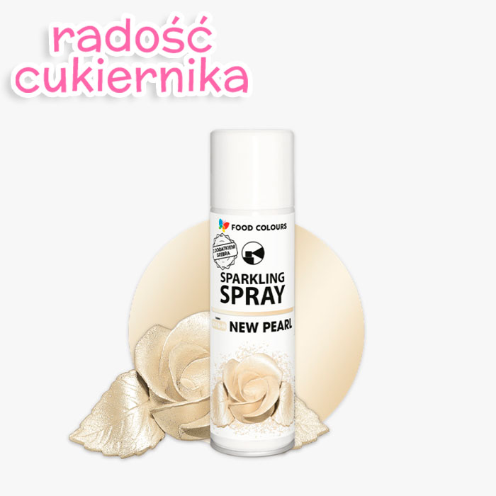 Barwnik w sprayu Sparkling New Pearl Food Colours, 50 ml