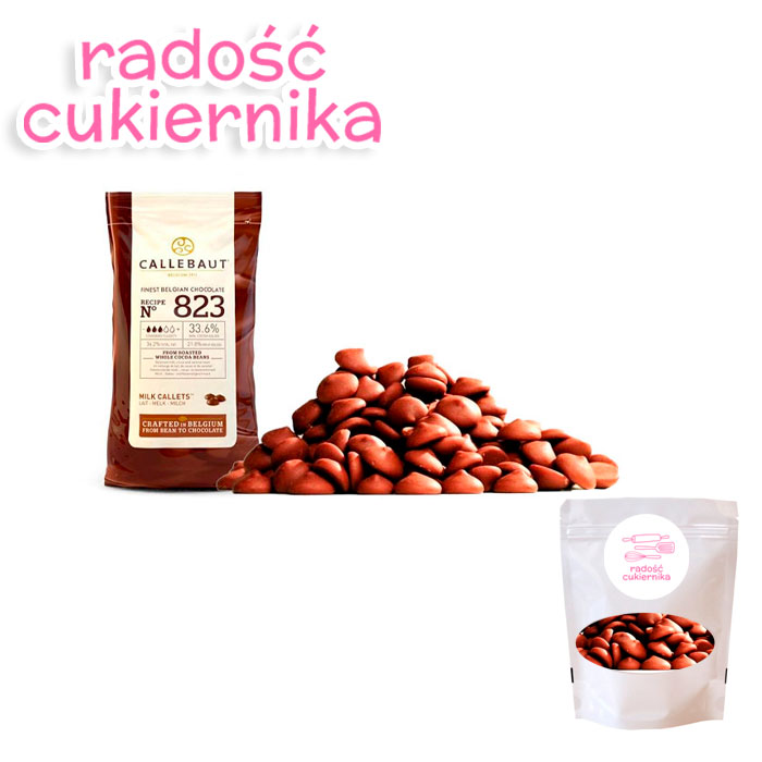 Mleczna czekolada Callebaut 823 33,6%, 500 g 